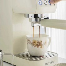 에스프레소 머신 커피 기계 원두 홈 바리스타, 오픈 화이트