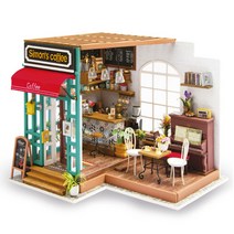 [한국공식수입업체] 정식 한글 설명서 로보타임 DIY 미니어쳐 하우스 DG109 커피숍 사이먼 SIMONs COFFEE 아디코