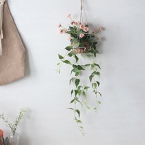 [인테홀릭] 티로즈 넝쿨 화분-행잉(6color), 색상:화이트