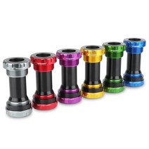 HASSNS 자전거 밑면 브래킷 BB52 Hollowtech Bsa 24 산악 크랭크 샤프트 용 중앙 이동 축 MTB 베어링, 03 BB52 blue