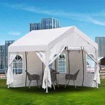 방갈로 에어텐트 글램핑 야외 천막, 4면 천 폭 2mx세로 2m