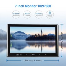 서브모니터 노트북 보조 듀얼 게이밍 플스 포터블 eyoyo 작은 tv 7quot mini monitor hdmi Portable for raspberry pi 3 감시 142, 영국 플러그