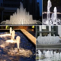 수반 1&수나사 버블링 기둥 분수 스테인레스 스틸 거품 노즐 정원 호텔 연못 풍경 장식, 한개옵션0