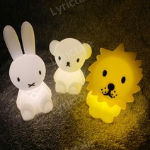미피 보리스 라이언 무드등 토끼 캐릭터 수면등 수유등 one size