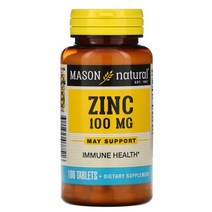 MASON NATURAL 아연 100MG 100정, 메이슨 네츄럴 100 mg