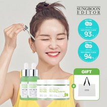 [성분에디터][리뉴얼] 그린토마토 포어 필링 점보 패드 2개 +모공앰플 30ml 2개[추가 :모공앰플, 없음