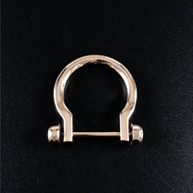 DIY 부자재 오메가링 O링 디링 D링 오링 ORING 가방 버클 퀼트 재료 금속 가방끈 손잡이 각링 골드, 1개