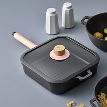 닥터하우스 닥터하우스 주물 보스크 깊은사각팬 26cm, 블랙, 블랙