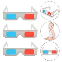 반달마켓 3D안경 입체 3d 안경 골판지 입체 빨간 종이 3D 레드 블루 영화, 01 Colorful