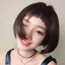 컷트 자연스러운 데일리 숏헤어 귀여운가발