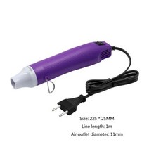 에어 공구 드릴 300W 220V 핫 건 DIY 히트 전기 전동 온도 지원 시트 수축 플라스틱 수리 도구 열풍 용접 히트건, US Plug+빨간