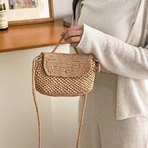 [울클럽] 라탄 미니 크로스백 키트 DIY 라탄실 라피아실 여름 가을 가방(동영상), 8번 (무광)