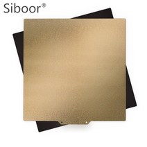 Siboor 3D 프린터 부품 PEI 서리로 덥은 플레이트 시트 Hotbed Pre-Appli 마그네틱베이스 CR10 o V2 310x310mm 용 핫 히트 베드, Silicon Carbon