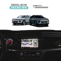 [뷰티풀코란도전용 무료장착]디지털3D HD어라운드뷰 4채널 블랙박스탑재 방향지시등 트리거기능 전기능 무선조그 DIS조작, 2-1 어라운드뷰+AHD7인치룸미러+무료장착