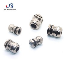 케이블글랜드 방수 케이블 글 랜드 1pcs pg7 상자에 대 한 3-6.5mm 금속 공동 사용 니켈 도금 황동 ip67 인감 jiont led 램프 커넥터, M8 For 2-4mm, 1개