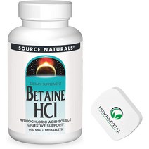 PREMIUMVITAL 프리미엄바이탈 엔자임 베타인 HCL 180정 베지정제, 1통, 250g