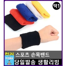 생활소품 스포츠 컬러 손목밴드 리빙용품 리빙소품 배드민턴의류 체육용품 헬스용품점 배드민턴, 파랑
