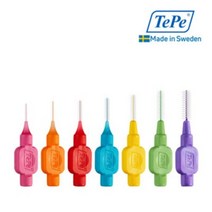 테페 스웨덴 교정용 임플란트용 치간칫솔 i형 오리지널 0.4~1.1mm 6개입, 레드 0.5mm, 6개