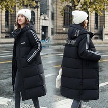 여성 학생 롱패딩 점퍼 겨울 코트 패션 애호가 겨울 자켓 코튼 패딩 파카 롱 후드 자켓