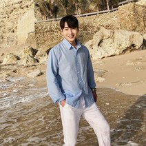 남성 베이직 린넨 긴팔 셔츠 남방 NB15919M