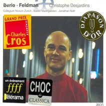 핫트랙스 LUCIANO BERIO/ MORTON FELDMAN - VOIX D`ALTO/ CHRISTOPH DESJARDINS JONATHAN NOTT