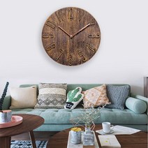 Watgl 정음 괘종시계 창의적 패션 석영 시계 심플한 시계 거실 침실 시계 현대 가정 심지 괘종시계, 구릿빛 (수공)