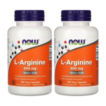 나우푸드 오운완 아르기닌 L아르기닌 아르지닌 아미노산 500mg 100캡슐 2통