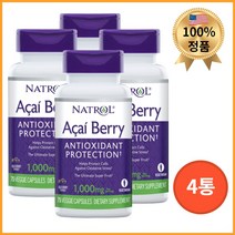 나트롤 아사이베리 1000mg 베지캡슐 75정 4통, 1개, 기본