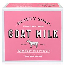 샤워메이트 산양유 딸기 비누, 90g, 4개