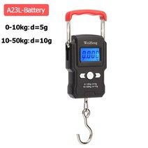 용수철저울 매달림 휴대용 손저울 저울 LCD 디지털 저울 전자 75kg/10g 낚시 수하물 여행용 스틸 야드, 04 A23L-Battery