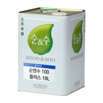 노루페인트 순앤수100 플러스 친환경 수성페인트 18리터 무광 내부용, 회색4