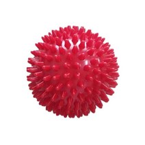 짐볼 요가 스튜디오 Spikey 마사지 체육관 공 뾰족한 스트레스 반사 요법 9 Cm 훈련 그립 휴대용 물리 치료, 05 빨간