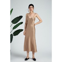 뷔스티에원피스 새틴 실크 슬립 나시 끈 뷔스티에 원피스 스커트