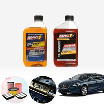 볼보V40 크로스컨트리 D3 (13~21) MAG1 수입 합성엔진오일 필터세트 ONL-013, 5w30 6통+필터포함, 0