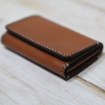 로스킨 미니지갑 반제품 DIY 수업용키트(소가죽) 가죽공예 DIY 패키지, 악어 브라운