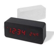 HICKIES LED 탁상시계 SIMPLY SQUARE, 아이보리