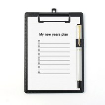 비즈니스 가죽 펜홀더 클립보드 2p세트(A5) 메모보드, 단품