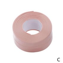 접착제 몰딩 실리콘 3.2M 방수 씰링 테이프 욕실 스트립 샤워 싱크 PVC 자기 접착제 실란트 벽 스티커, 한개옵션1, 03 pink