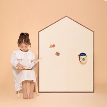 [바보사랑] 릴리후스 원톤 M 유아 자석 칠판 보드, 색상:아이보리 / 프레임:블랙