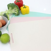 올리오 국산 위생 칼집 안나는 TPU 주방 도마세트 2종 대1개+중1개, 아이L+민트M