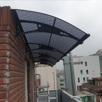 캐노픽스 1000x1500 비가림막 현관 창문 차양 렉산 자재 테라스가림막, 블루, 블랙, 블랙(분체도장)