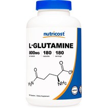 Nutricost 뉴트리코스트 L-글루타민 800mg 180정