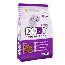 국산 도비 12개월이하 퍼피 어린강아지 사료 4.5kg