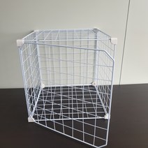 diy 조립식 철망 정리함 애견울타리 인테리어 인형 다용도 선반 신발장 메쉬철망 공간박스 옷장 수납장, 화이트가림막도어