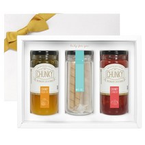 청키 빼빼로데이 선물 세트 3구 (수제청 2구+빼빼로 보틀 1구), 패션후르츠청, 딸기청, 웨이퍼롤