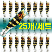 예피싱 25개입 왕눈이 에기 세트 쭈꾸미 갑오징어 문어채비 야광애기, YF24