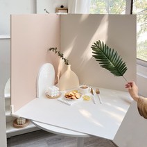 촬영 배경지 인스타 제품 사진 푸드스타일링 소형, 청백계열 양면 조합 3종 클립 2쌍60x60