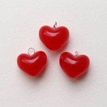 도토리디자인 통통하트팬던트3p 여성 팬던트