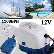 12V 빌지 펌프 1100GPH 플로트 스위치가있는 자동 보트 해양 워터 잠수정 요트 모터 수상 비행기 하우스