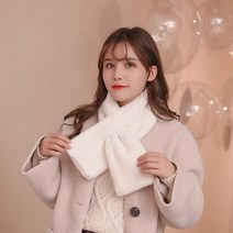 앤써핏 여성 와이드 울 기모 넥워머 머플러